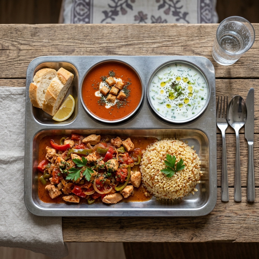 Mercimek Çorbası & Tavuk Sote